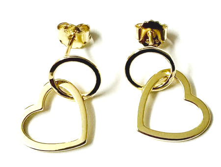 A Simply Silver Yellow Plated Heart Bracelet