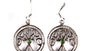 Sterling Silver Tree of Life Drop Earrings