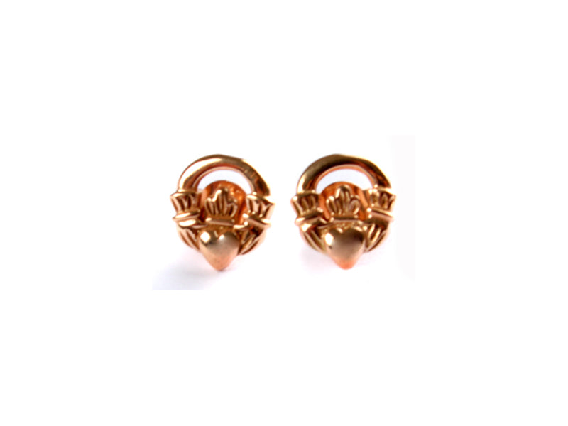 Rose Gold Claddagh Earring