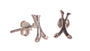 Double Hurling Stick Earring In Silver