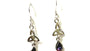 Trinity Knot February Birthstone Amethyst Cz Earring.
