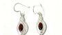 Celtic Garnet Cz stone set Silver Earring