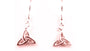 Rose Gold Plated On Silver Earring