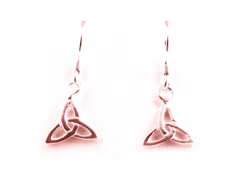 Rose Gold Plated On Silver Earring