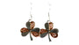 Rose Gold Plated On Silver Earring