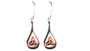 Rose Gold Plated On Silver Earring
