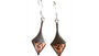 Rose Gold Plated On Silver Earring