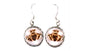 Rose Gold Plated On Silver Earring
