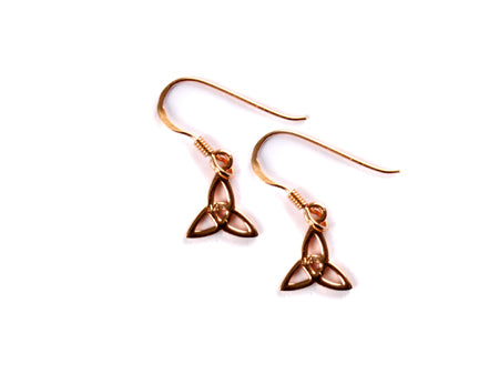 Rose Gold Trinity Knot Earring