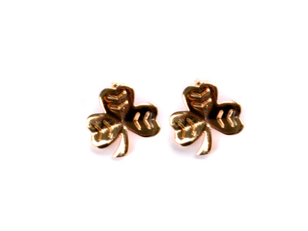 Rose Gold Plated On Silver Earring