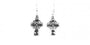 Celtic Earrings with Plain Silver