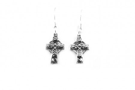 Celtic Earrings with Plain Silver