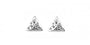 Celtic Earrings with Plain Silver