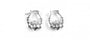Claddagh Earrings with Plain Silver Medium