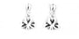 Shamrock Earrings with Plain Silver