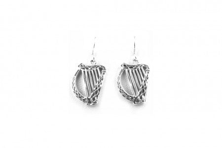 Celtic Earrings with Plain Silver