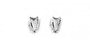 Celtic Earrings with Plain Silver