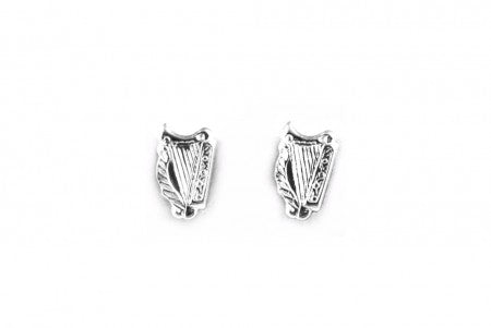 Celtic Earrings with Plain Silver