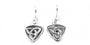 Trinity Knot Earrings with Plain Silver