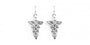 Celtic Earrings with Plain Silver