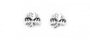Shamrock Earrings with Plain Silver