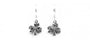 Shamrock Earrings with Plain Silver