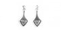 Trinity Knot Earrings with Plain Silver