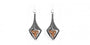 Trinity Knot Earrings Plain Silver with Gold Plating