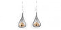 Claddagh Earrings with Plain Silver and Gold Plated