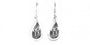 Trinity Knot Earrings with Plain Silver