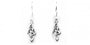 Trinity Knot Earrings with Plain Silver