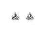 Trinity Knot Earrings with Plain Silver
