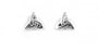 Trinity Knot Earrings with Plain Silver