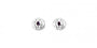 Celtic Earrings Silver with Amethyst Cubic Zirconia