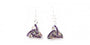 Trinity Knot Earrings with Amethyst Cubic Zirconia