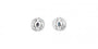 Celtic Earrings Silver with Aquamarine Cubic Zirconia