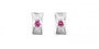 Trinity Knot Earrings with Pink Cubic Zirconia