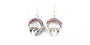 Claddagh Earrings with Pink Cubic Zirconia