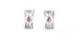 Trinity Knot Earrings with White Cubic Zirconia