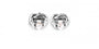 Claddagh Earrings with White Cubic Zirconia