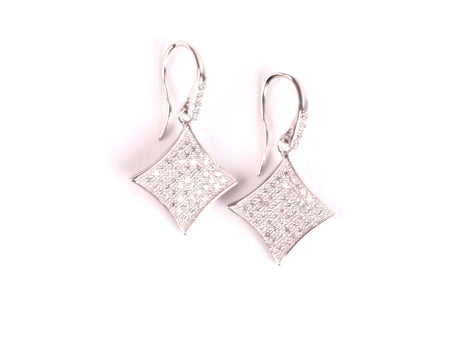 A White Cubic Zirconia Earring.