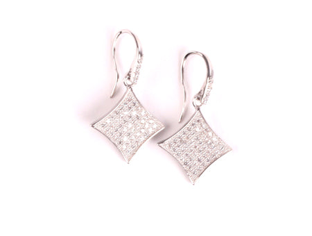 A White Cubic Zirconia Earring.