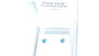Kids Aquamarine March Birthstone Cubic Zirconia Silver 4 mm Claw Set Earring.
