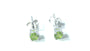 Kids Peridot August Birthstone Cubic Zirconia Silver 4 mm Claw Set Earring.