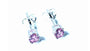 Kids Pink October Birthstone Cubic Zirconia Silver 4 mm Claw Set Earring.