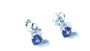 Kids Sapphire September Birthstone Cubic Zirconia Silver 4 mm Claw Set Earring.