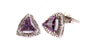 A Amethyst & White Cubic Zirconia Earring.