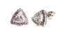 A White Cubic Zirconia Earring.