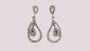 A White Cubic Zirconia Earring