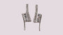 A White Cubic Zirconia Earring